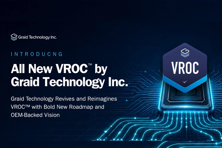 Graid Technology, 24 aylık yol haritası ve Tier 1 OEM Desteği ile VROC&trade; Platformunu tanıttı