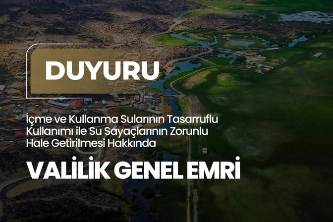 Iğdır&rsquo;da su tasarrufu i&ccedil;in yeni d&ouml;nem... Su sayacı zorunlu hale getirildi