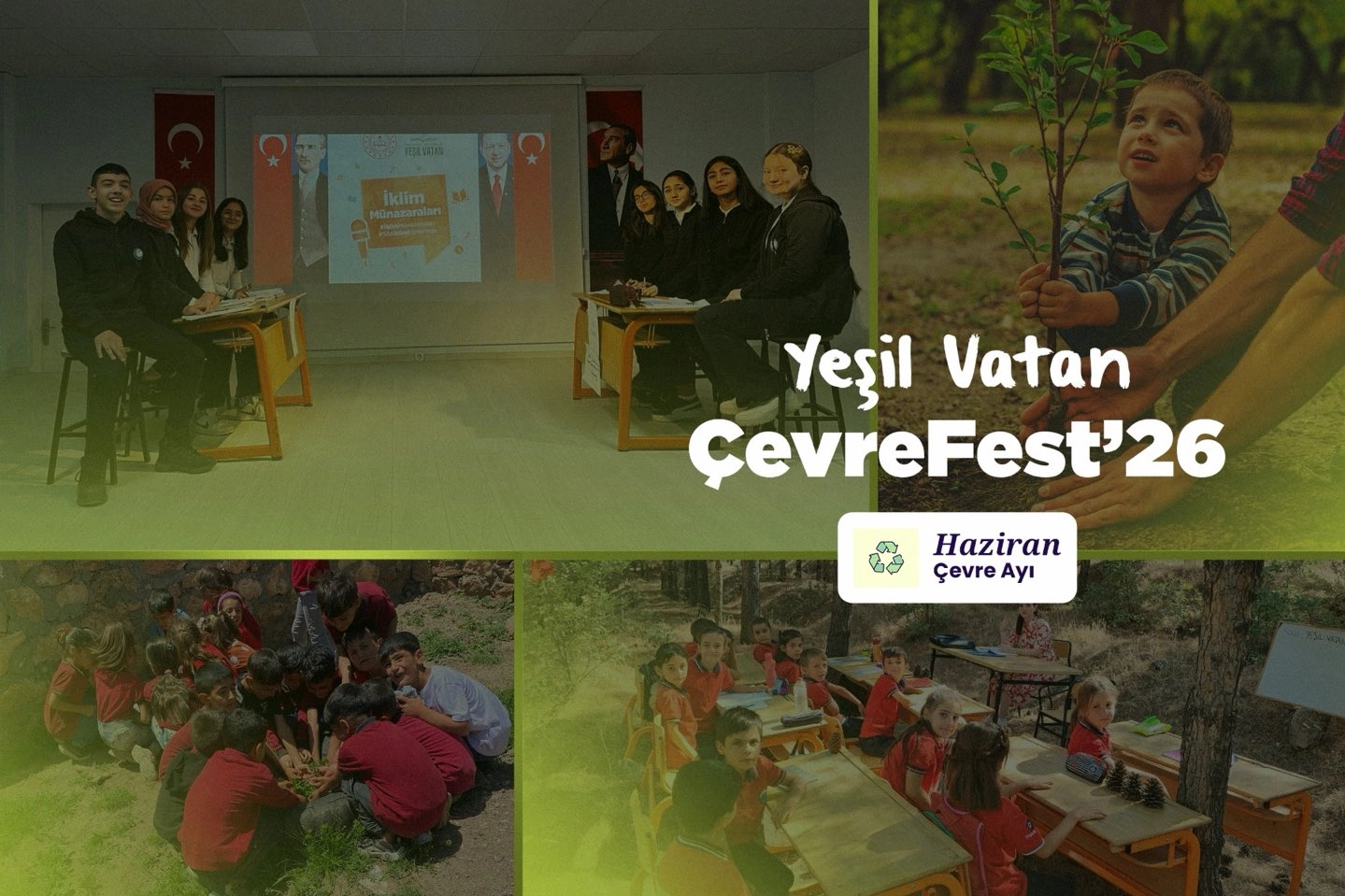 Okullarda Haziran teması '&Ccedil;evre'