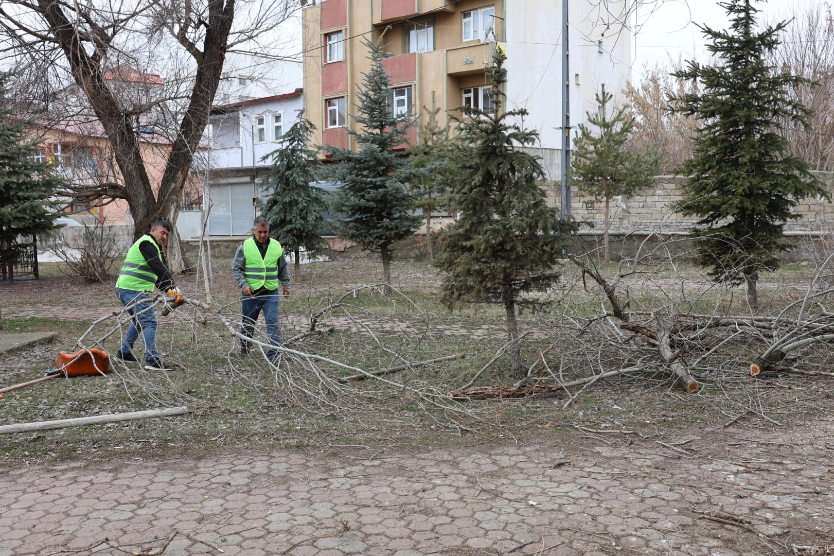 Ağrı&rsquo;da park ve yeşil alanlarda yenileme &ccedil;alışmaları