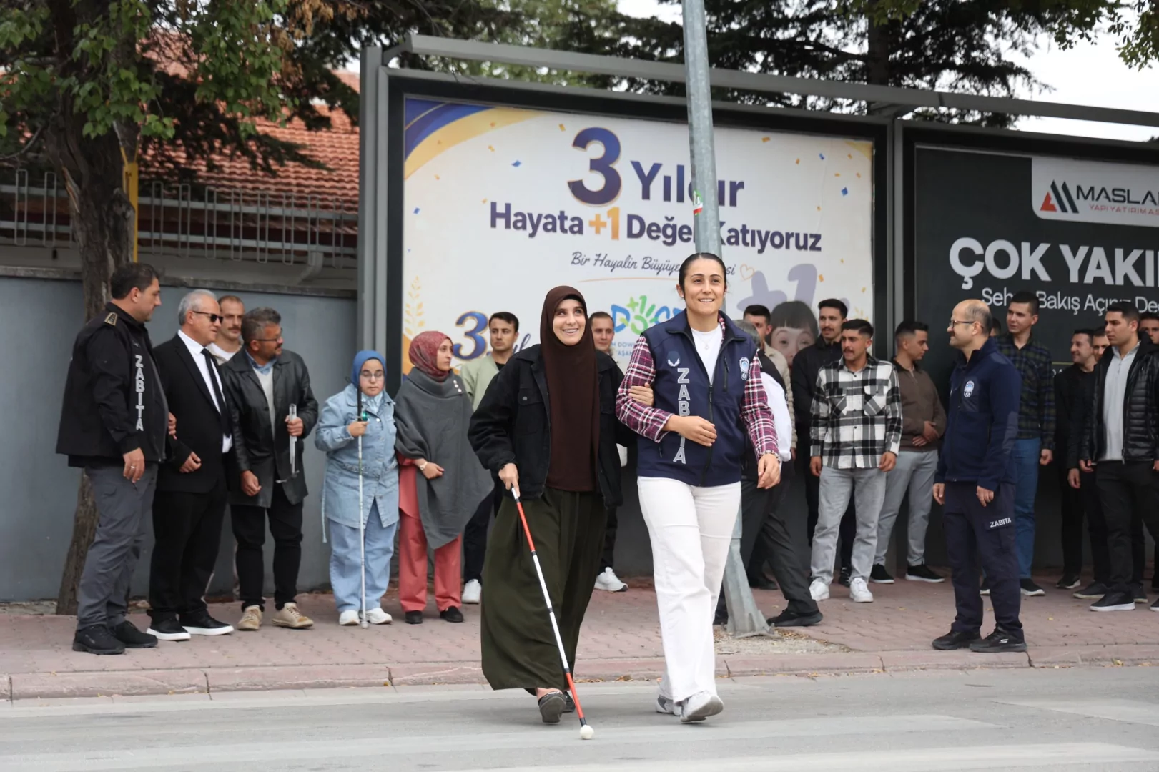 Konya Zabıtası'na g&ouml;rme engelli bireylerden farkındalık eğitimi