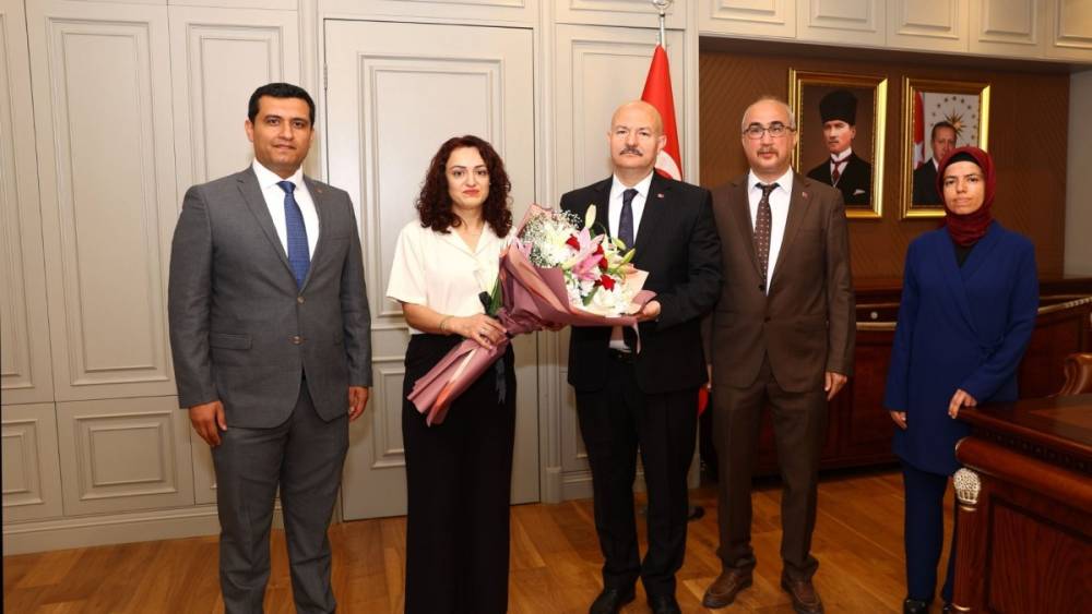 Vali K&uuml;&ccedil;&uuml;k, D&uuml;nya &Ccedil;evre Haftası kapsamında heyeti kabul etti 