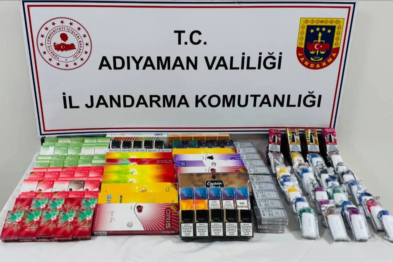 Adıyaman'da kaçak sigara operasyonu