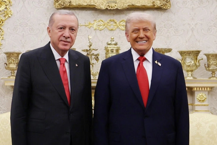 Cumhurbaşkanı Erdoğan, Trump'la g&ouml;r&uuml;şt&uuml;