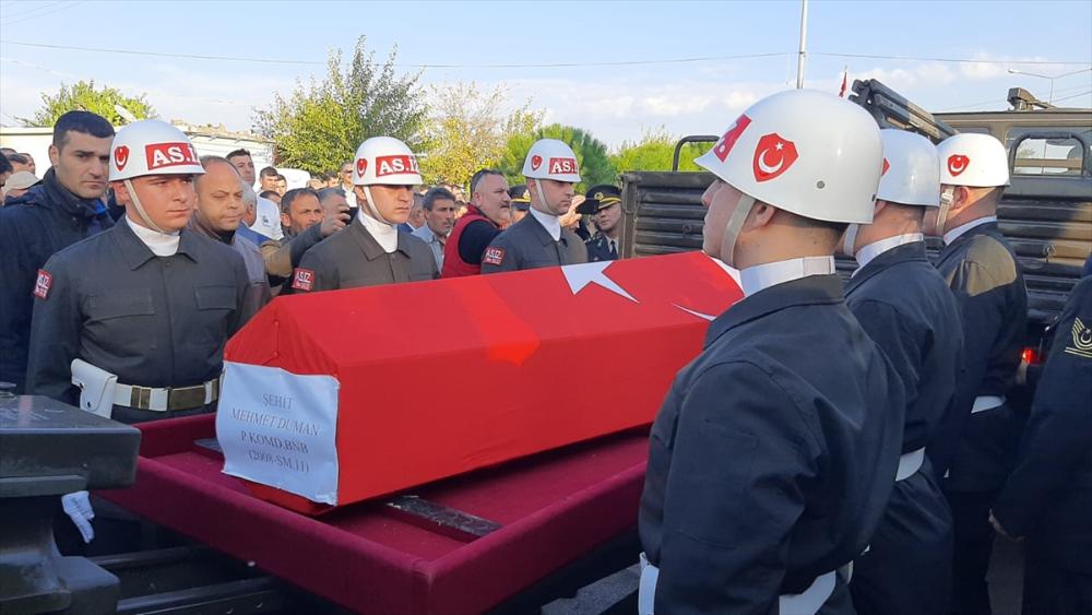 Şehit Piyade Komando Binbaşı Duman, Adana'da son yolculuğuna uğurlandı