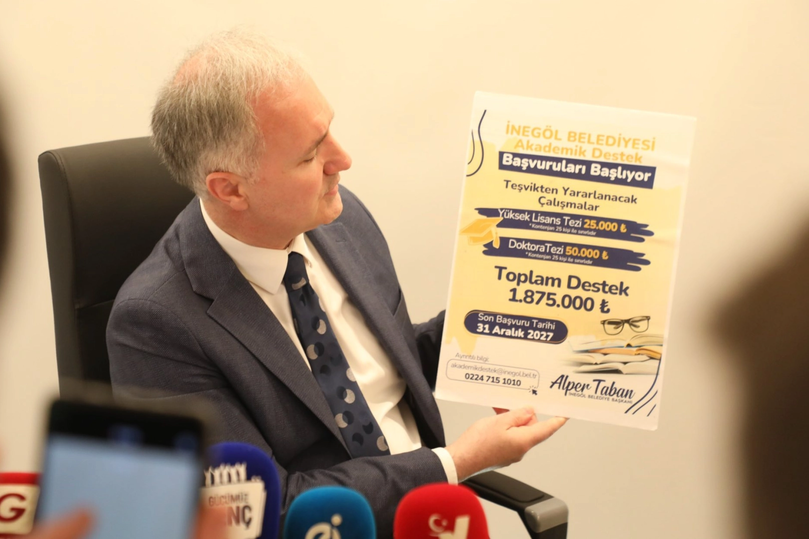 Bursa İneg&ouml;l'den 2 milyon TL&rsquo;lik akademik destek