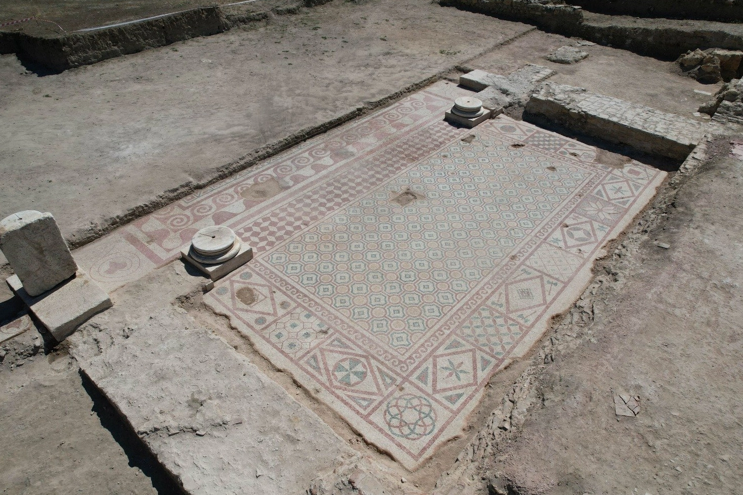 Pompeiopolis&rsquo;te 105 metrekarelik mozaik bulundu