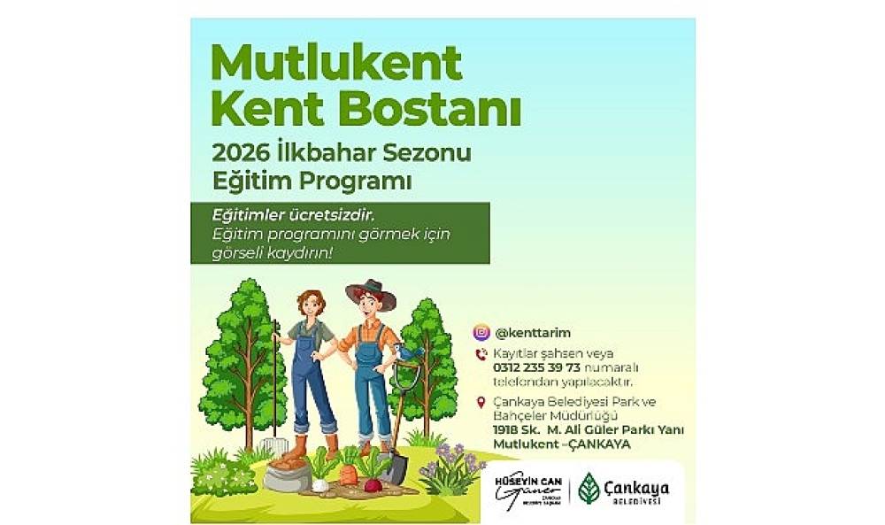 Kent Bostanlarında İlkbahar D&ouml;nemi Başlıyor