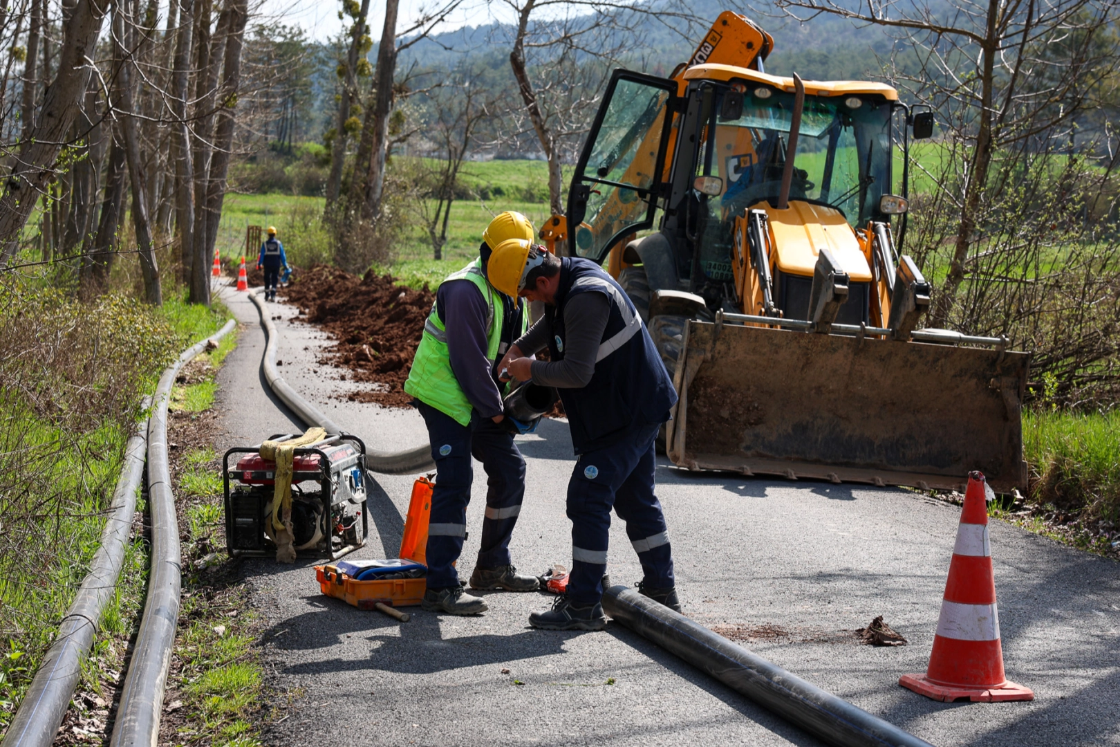 Sakarya Taraklı&rsquo;da kaliteli su i&ccedil;in yeni hat &ccedil;alışması