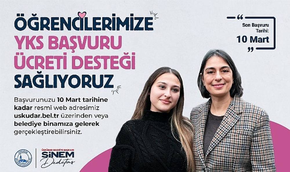 &Uuml;sk&uuml;dar Belediyesi YKS Desteği 