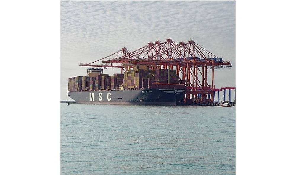 Mersin Uluslararası Limanı, Dünyanın En Büyük Konteyner Gemisi MSC Irina'yı Ağırladı