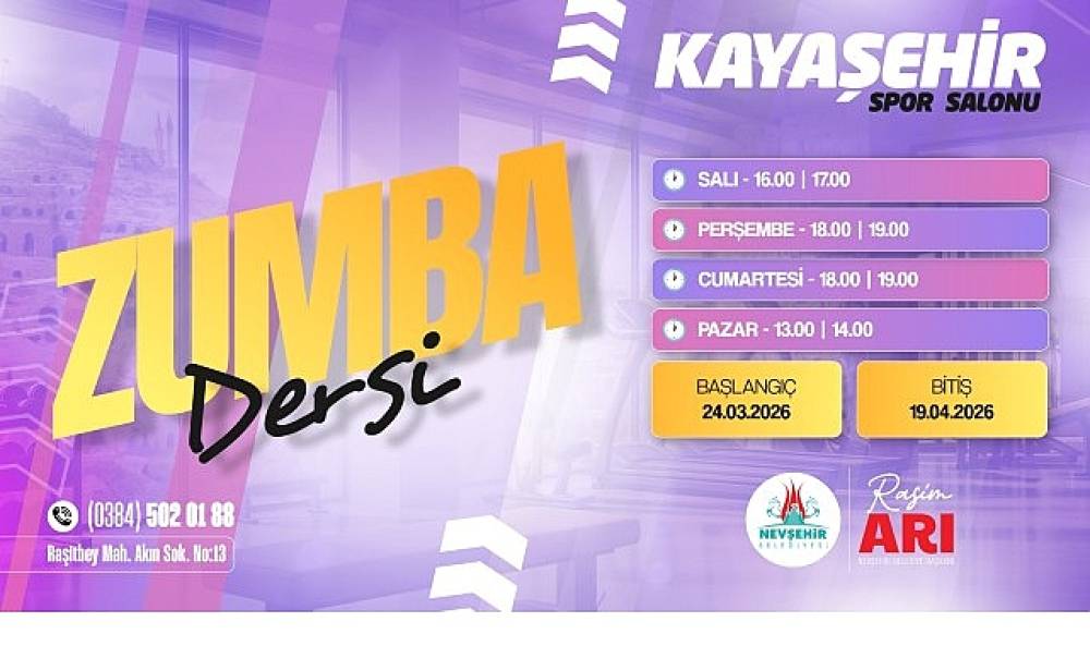 Nevşehir Kayaşehir'de Zumba D&ouml;nemi Başlıyor