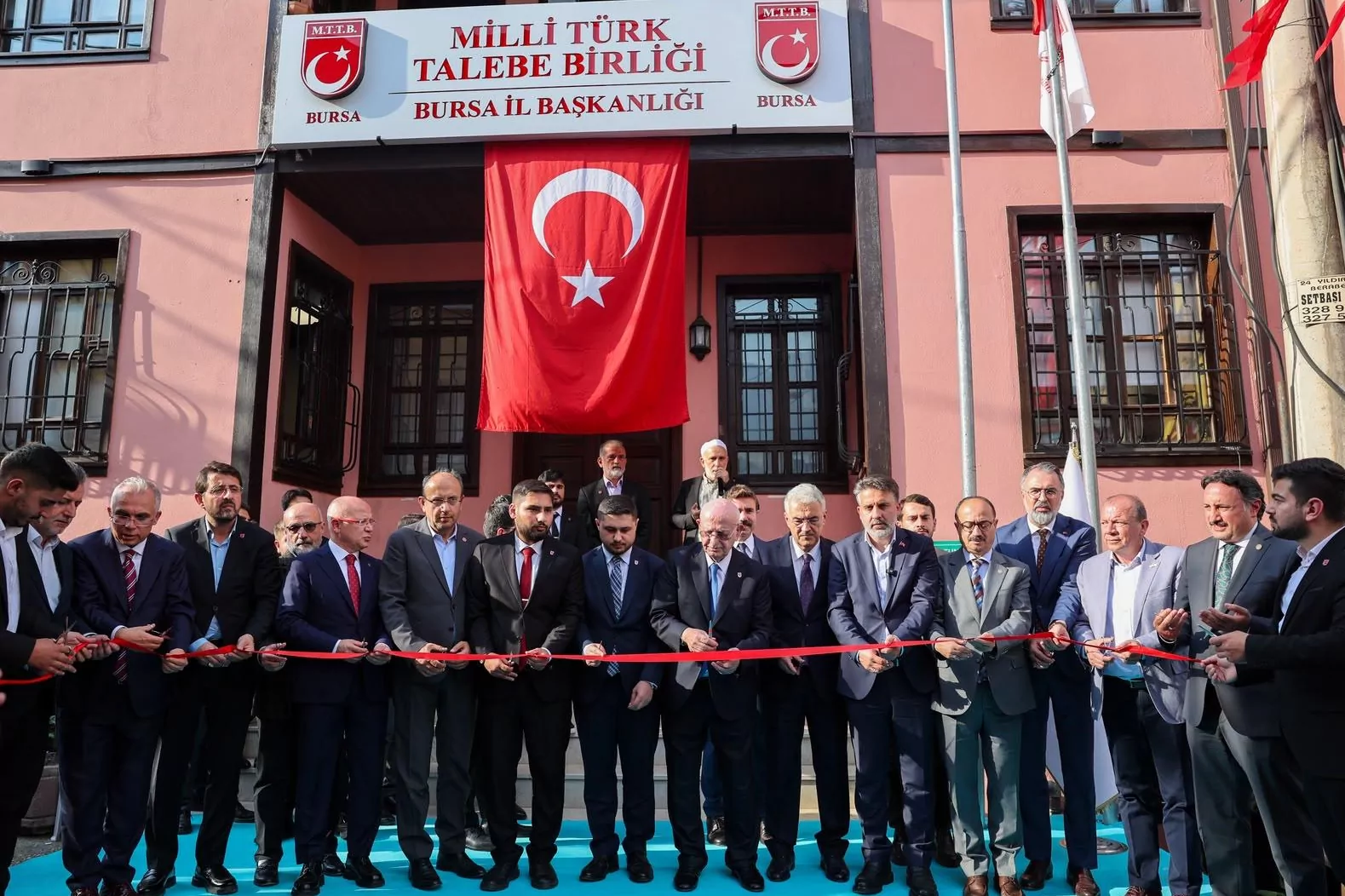 Mill&icirc; T&uuml;rk Talebe Birliği Bursa İl Başkanlığı yeni hizmet binası a&ccedil;ıldı