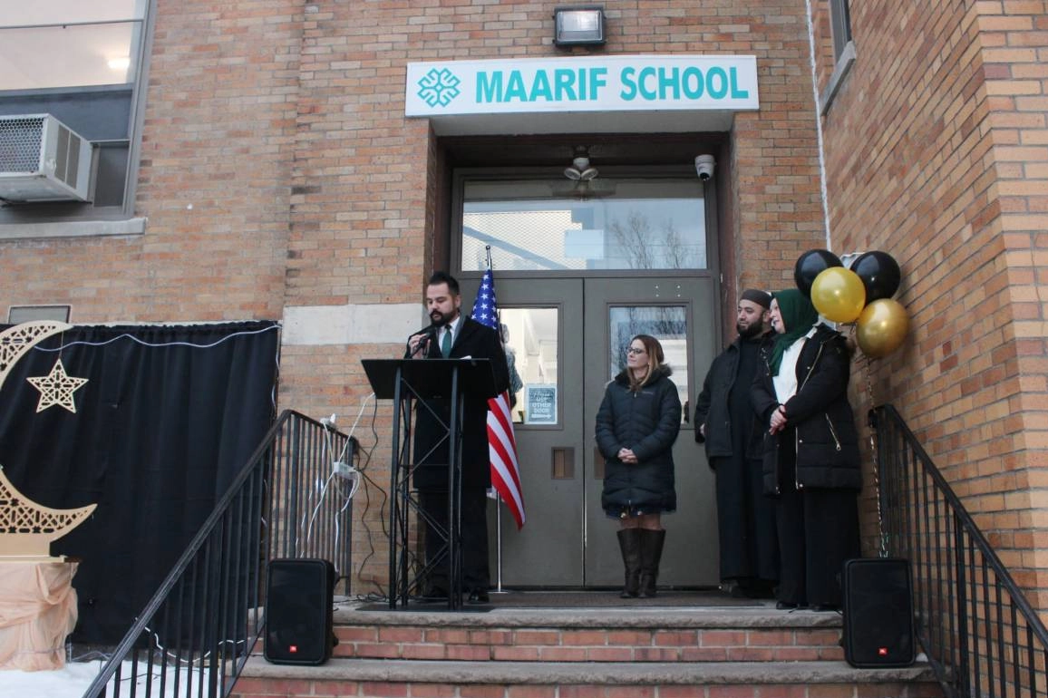 New Jersey'de ilk... Bloomfield&rsquo;da Ramazan hilali Maarif Okulu'nda aydınlatıldı