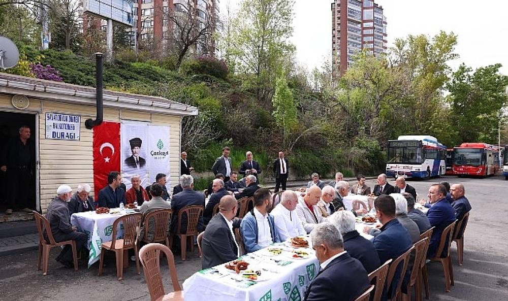 Halk Otob&uuml;s&uuml; Esnafıyla Dayanışma Kahvaltısı