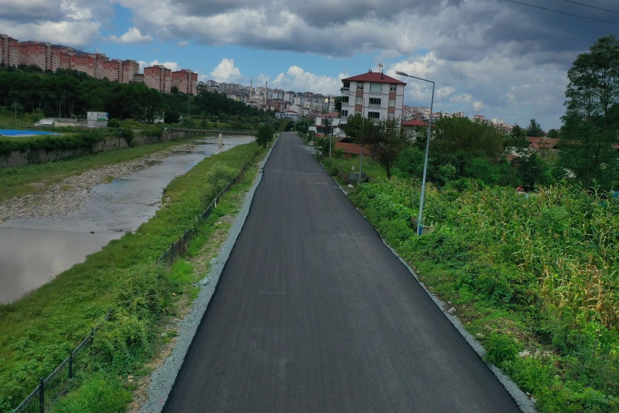 Ordu&rsquo;da Eskipazar Yolu sıcak asfaltla yenilendi