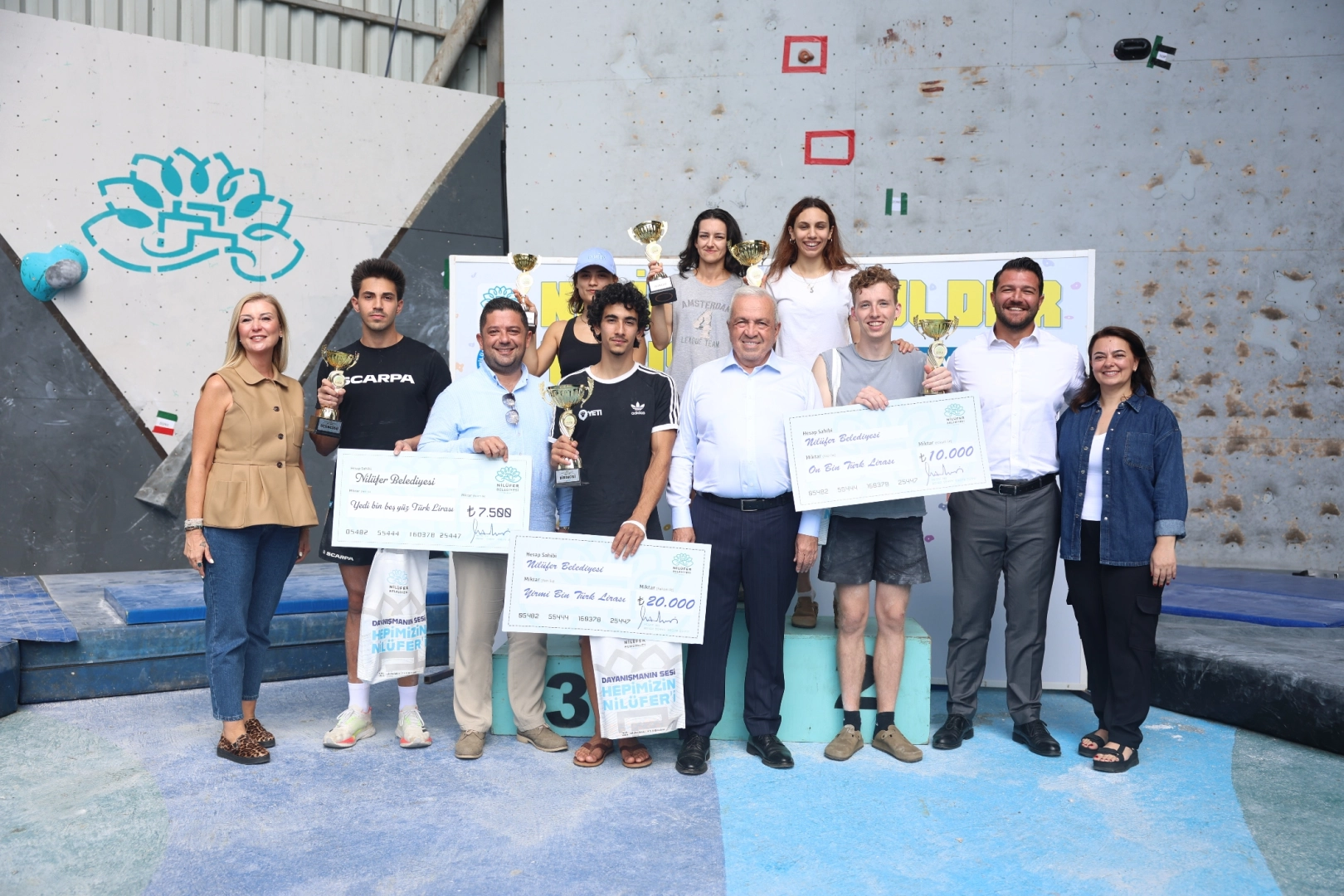 Tırmanış tutkunları Nil&uuml;fer&rsquo;de buluştu