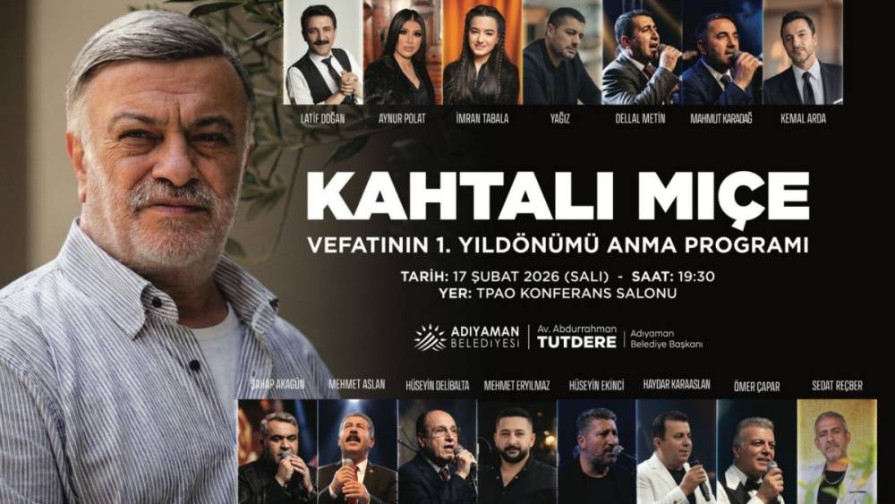Adıyaman Belediyesi, usta sanat&ccedil;ı Kahtalı Mı&ccedil;e i&ccedil;in anma programı d&uuml;zenleyecek 