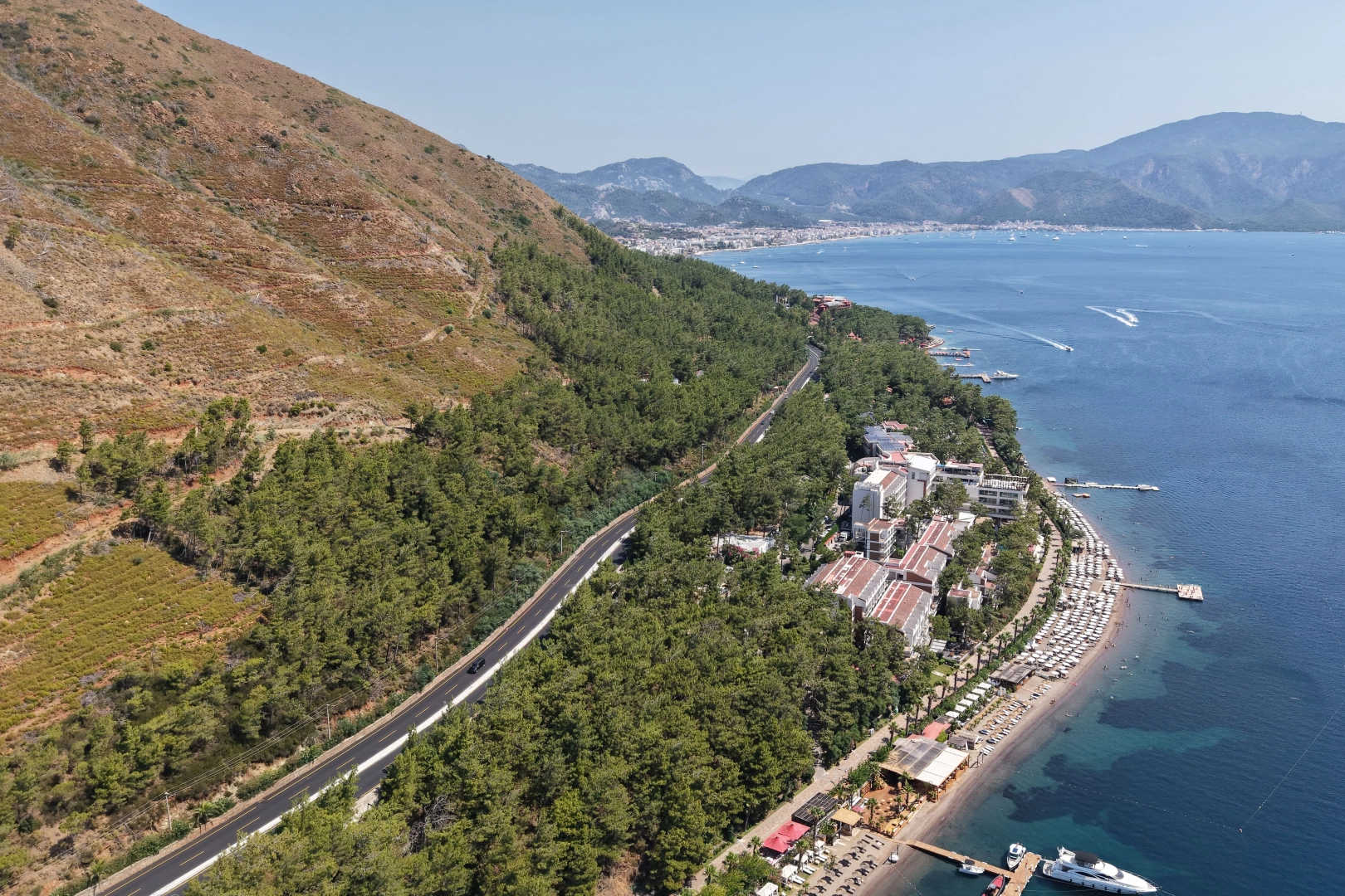 Muğla İ&ccedil;meler&rsquo;de yol yenileme &ccedil;alışmaları tamamlandı