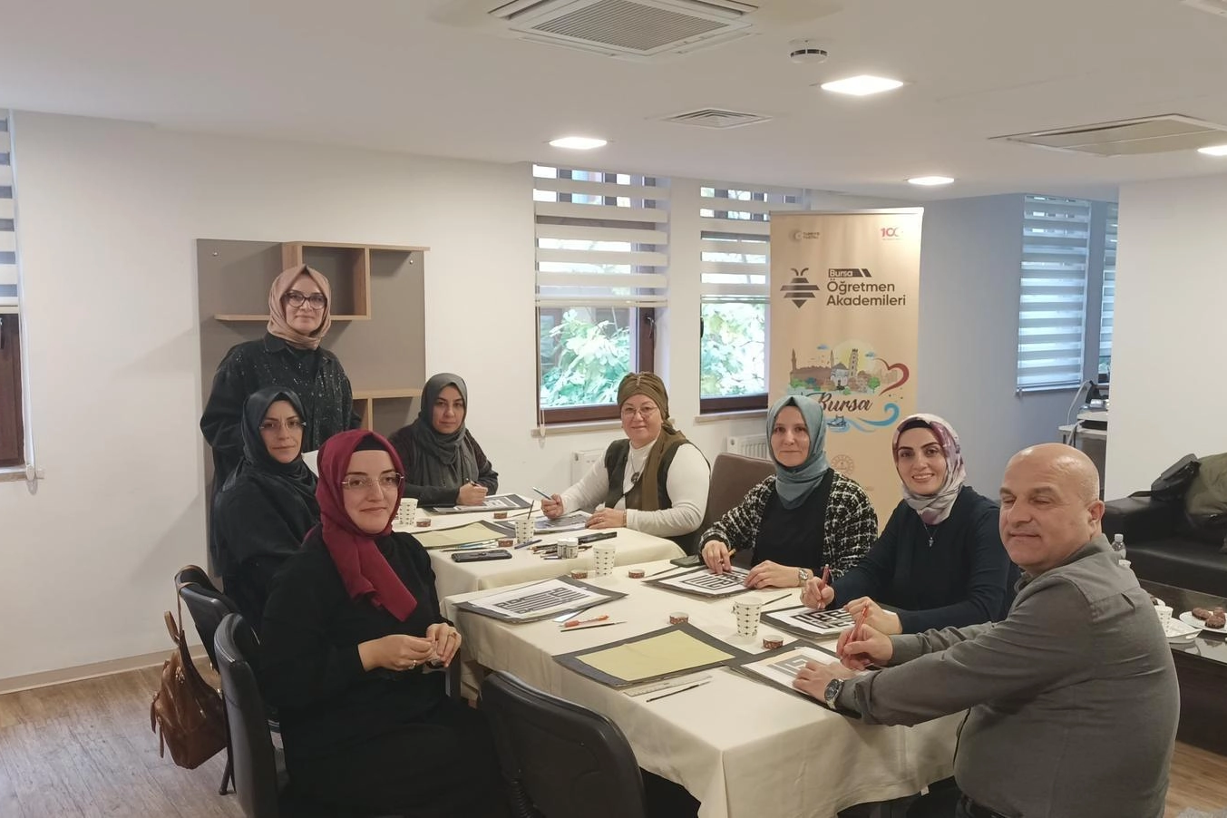 Bursa Olgunlaşma Enstit&uuml;s&uuml;'nde 'K&uuml;fi Hat' At&ouml;lyesi