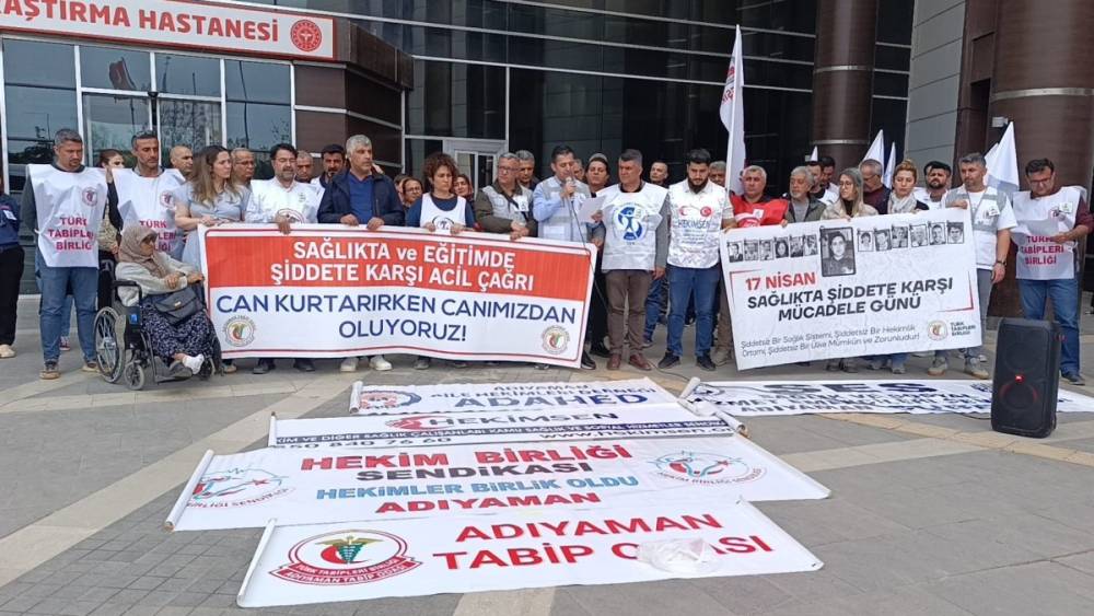 Adıyaman Tabip Odası&rsquo;ndan &lsquo;sağlıkta ve eğitimde şiddete&rsquo; tepki  - Videolu Haber
