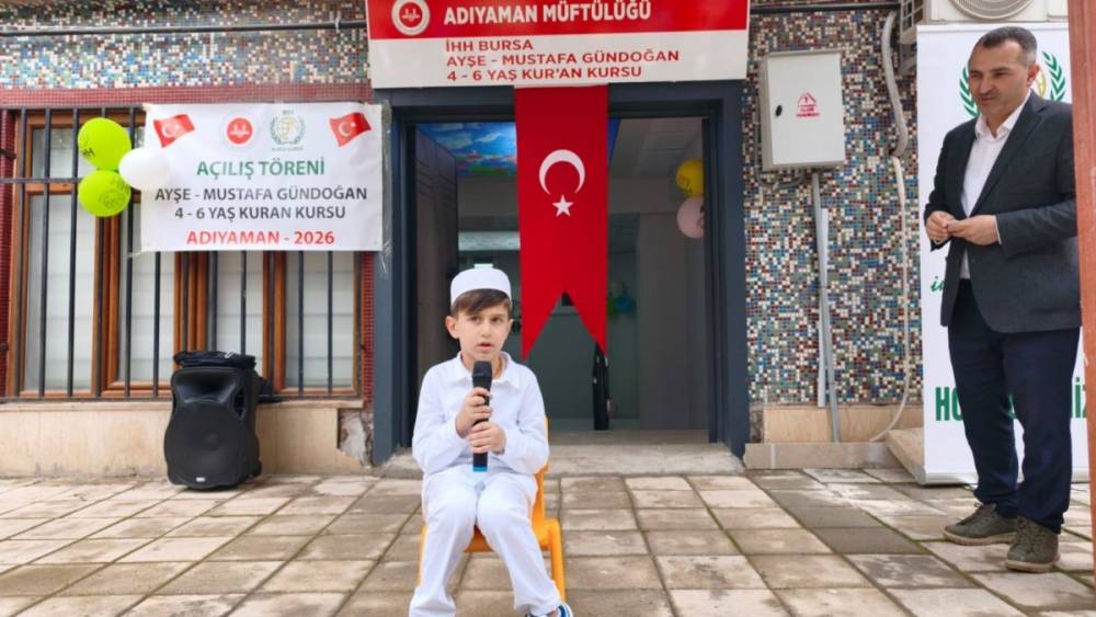 Adıyaman&rsquo;da 4-6 yaş Kur&rsquo;an kursu hizmete a&ccedil;ıldı 