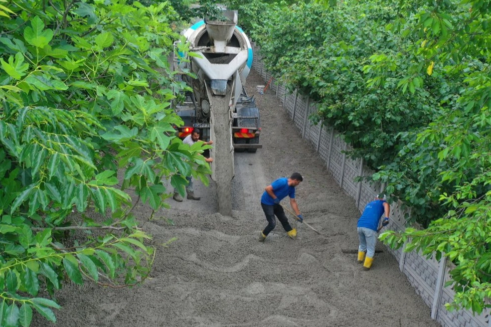 Ordu &Uuml;nye Hanyanı Mahallesi&rsquo;ne beton yol