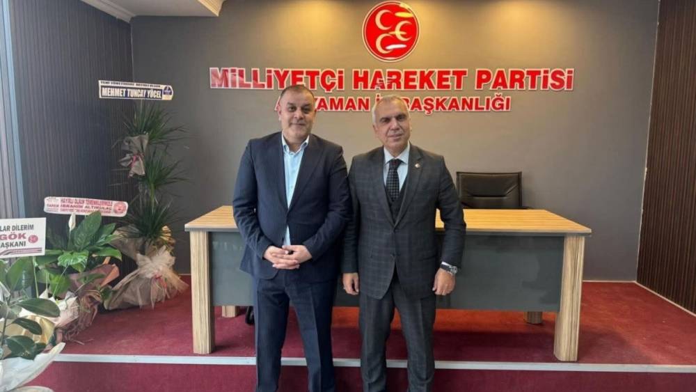 MHP Malatya İl Başkanı G&ouml;k, Adıyaman İl Başkanlığına hayırlı olsun ziyaretinde bulundu 