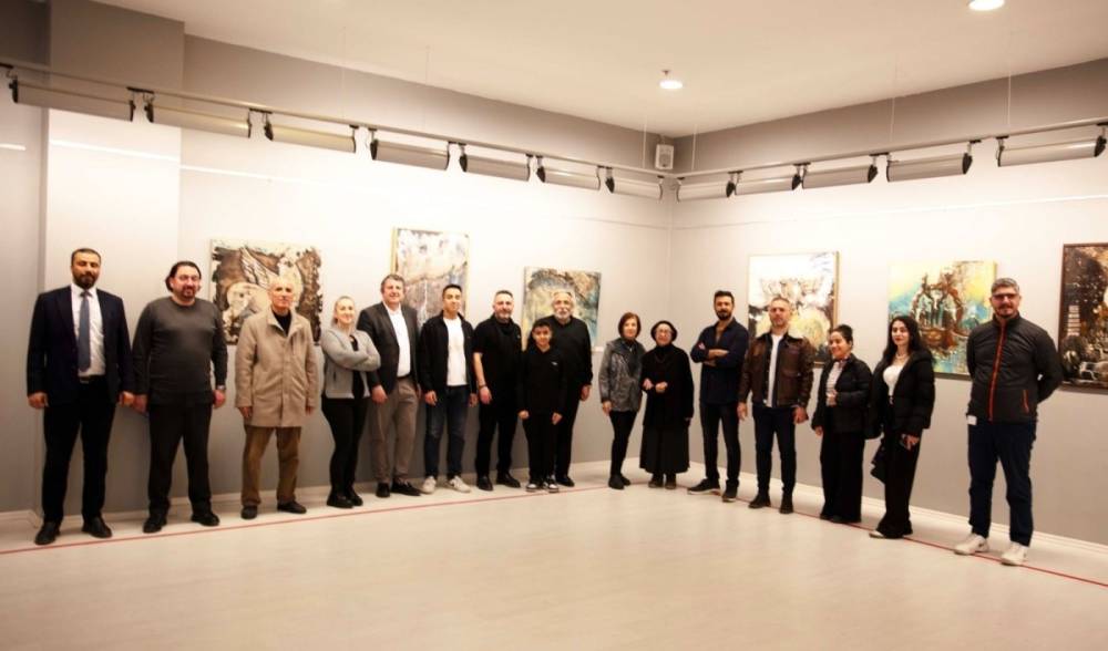 Ressam B&uuml;nyamin Ağbal Sanko Sanat Galerisi&rsquo;nde Sergi A&ccedil;tı 