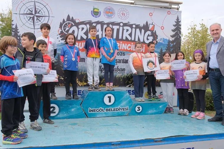 Bursa İneg&ouml;l'de oryantiring heyecanı