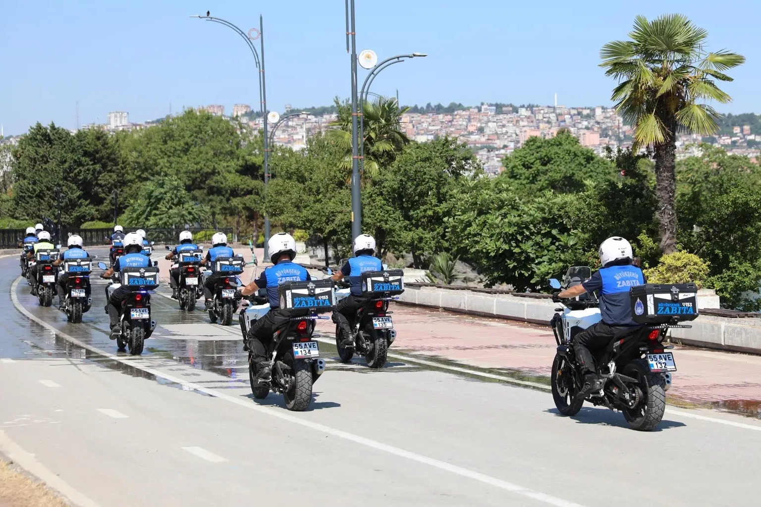 Samsun&rsquo;da motosikletli zabıta d&ouml;nemi