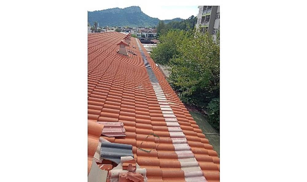 Kemer'de &ccedil;atı tamiri 
