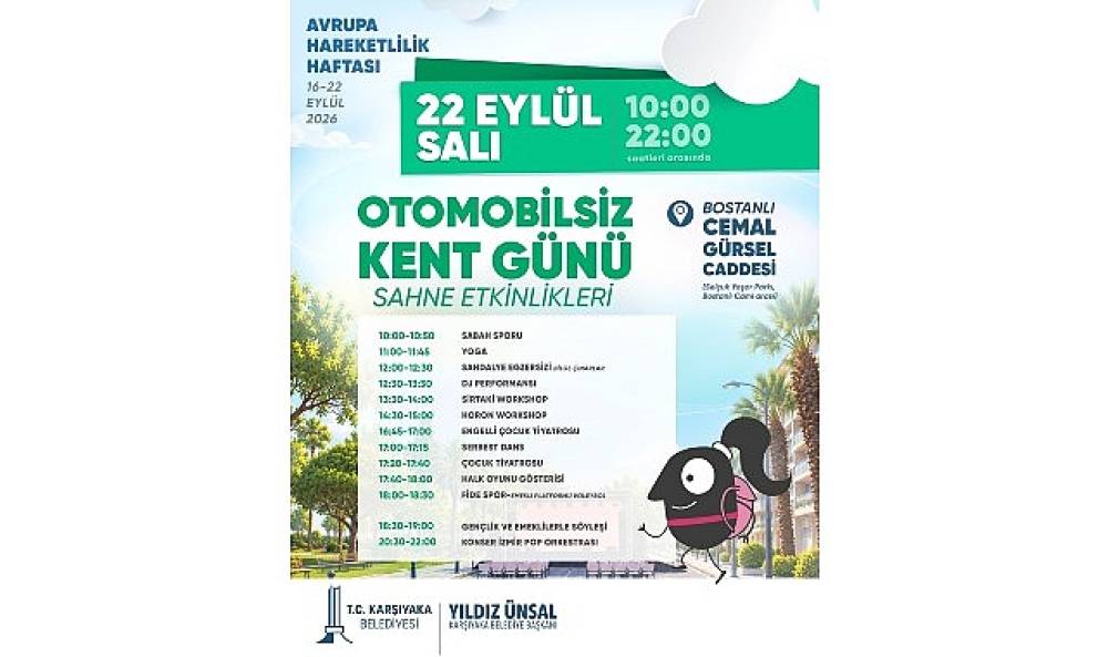 Bostanlı'da otomobilsiz g&uuml;n!
