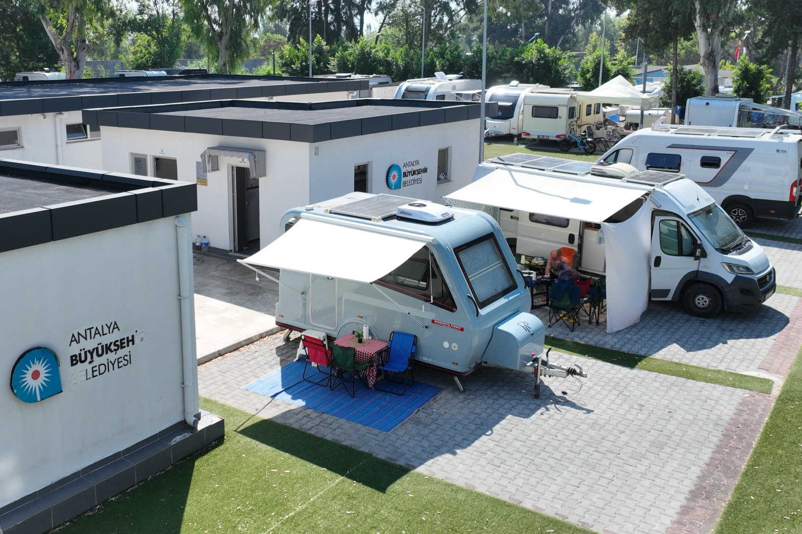 Antalya'da Karavan Park tatilcilerin g&ouml;zdesi oldu