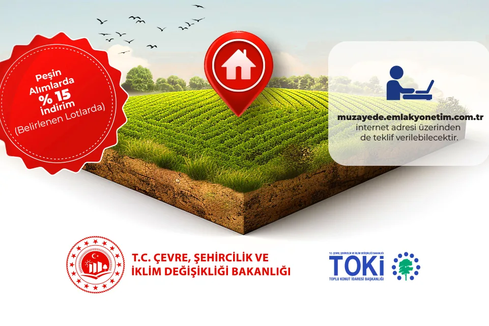 TOKİ&rsquo;den 61 ilde 725 arsayı satışa &ccedil;ıkardı