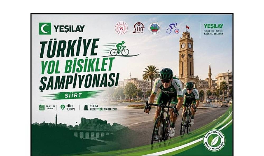 T&uuml;rkiye Yol Bisikleti Şampiyonası'nda G&ouml;zler Siirt'e &Ccedil;evrildi