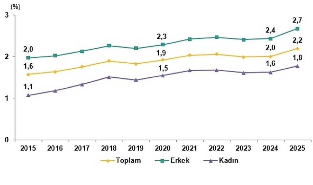 Y&uuml;ksek&ouml;ğretim Beyin G&ouml;&ccedil;&uuml; İstatistikleri, 2025  