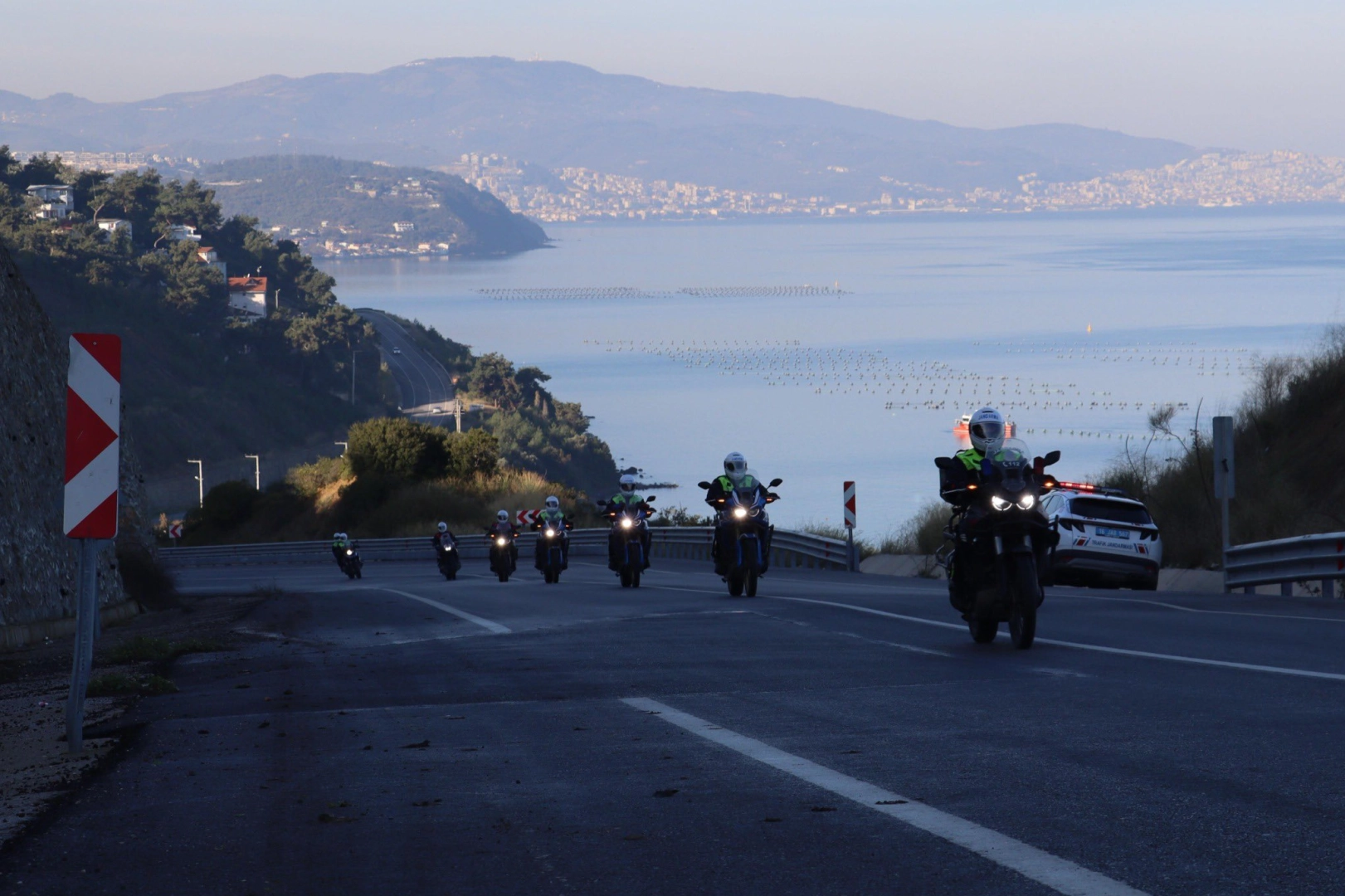Bursa&rsquo;da Jandarmadan motosiklet s&uuml;r&uuml;ş eğitimi tamamlandı