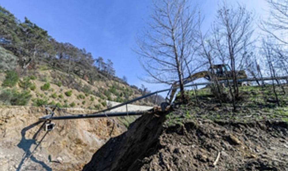B&uuml;y&uuml;kşehir ekipleri &Ouml;demiş'te felaketi &ouml;nledi