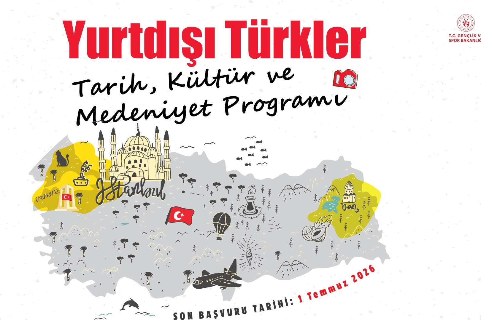 YTB&rsquo;den yurt dışındaki gen&ccedil;lere &ldquo;Tarih, K&uuml;lt&uuml;r ve Medeniyet&rdquo; keşfi