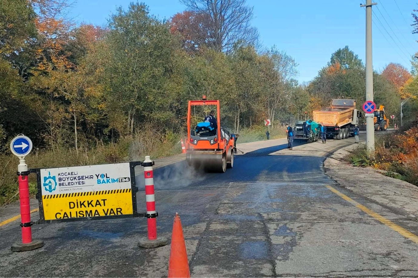 Kartepe zirve yolunda işlemler tamam