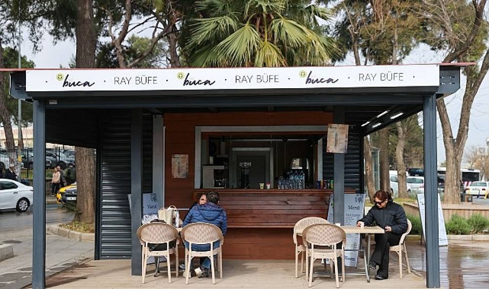 Buca'da sosyal belediyecilik hamlesi: Vagon ve Ray B&uuml;fe hizmete girdi