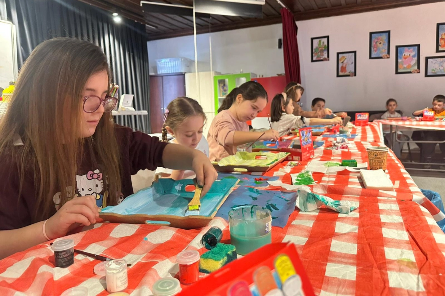 Bursa İneg&ouml;l'de s&ouml;mestir tatili sanatla renklendi