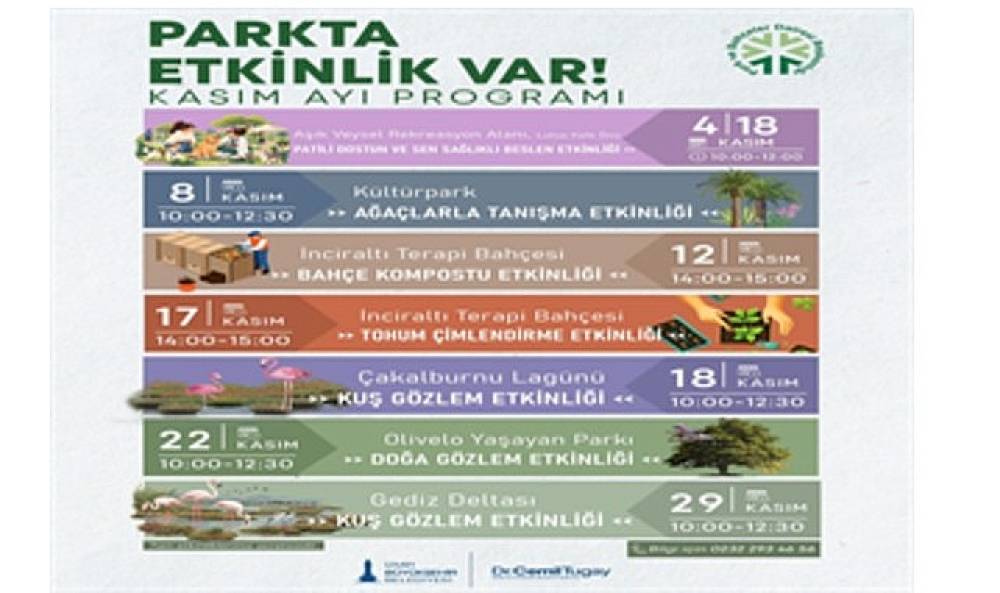 İzmir'de kasım ayı doğayla i&ccedil; i&ccedil;e ge&ccedil;ecek