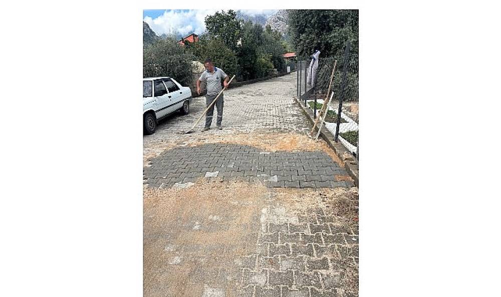 Kemer'de altyapı &ccedil;alışmaları devam ediyor