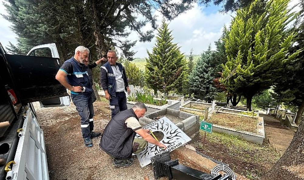 B&uuml;y&uuml;kşehir, mezarlıkların su altyapısını g&uuml;&ccedil;lendiriyor