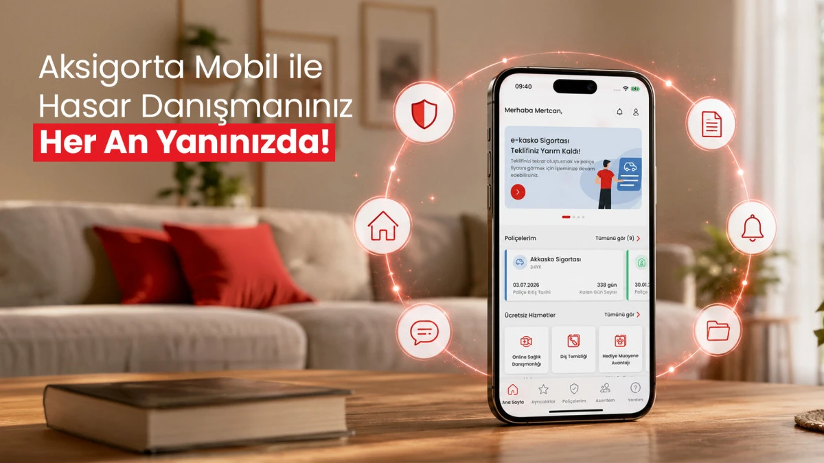 Aksigorta&rsquo;dan mobil uygulama &uuml;zerinden kişiye &ouml;zel hasar danışmanı