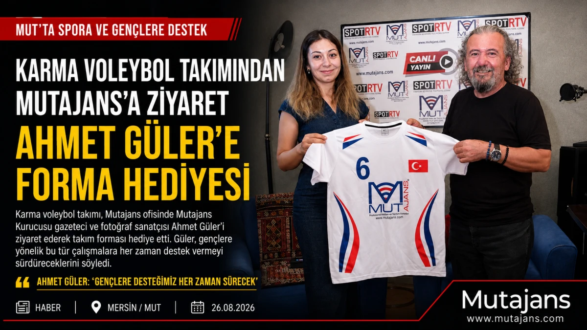 Karma voleybol takımından Mutajans&rsquo;a ziyaret