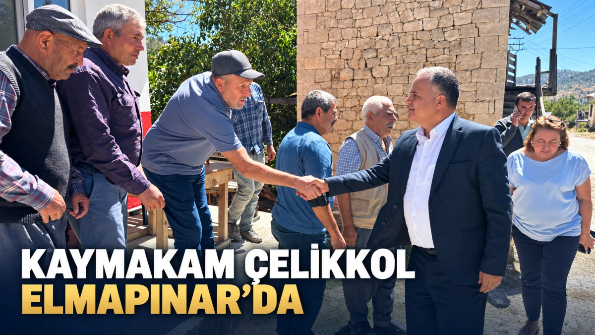 Kaymakam &Ccedil;elikkol, Mut&rsquo;un Elmapınar Mahallesi&rsquo;ni ziyaret etti