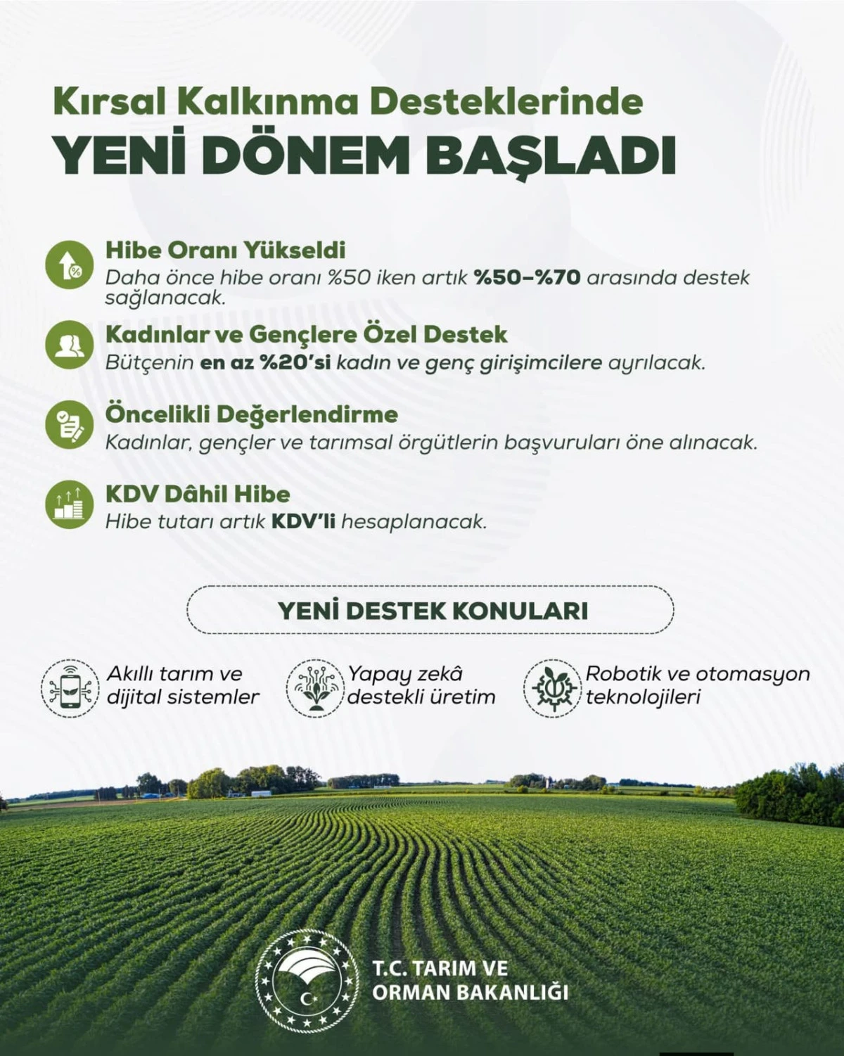 Kırsal Kalkınma Desteklerinde Yeni D&ouml;nem Başladı